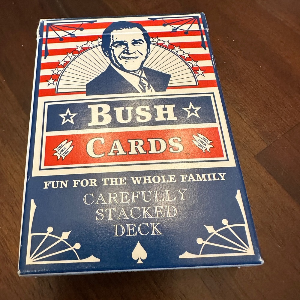 Bush Cards Playing Cards 2000s George W Bush Political Satire Deck USA President